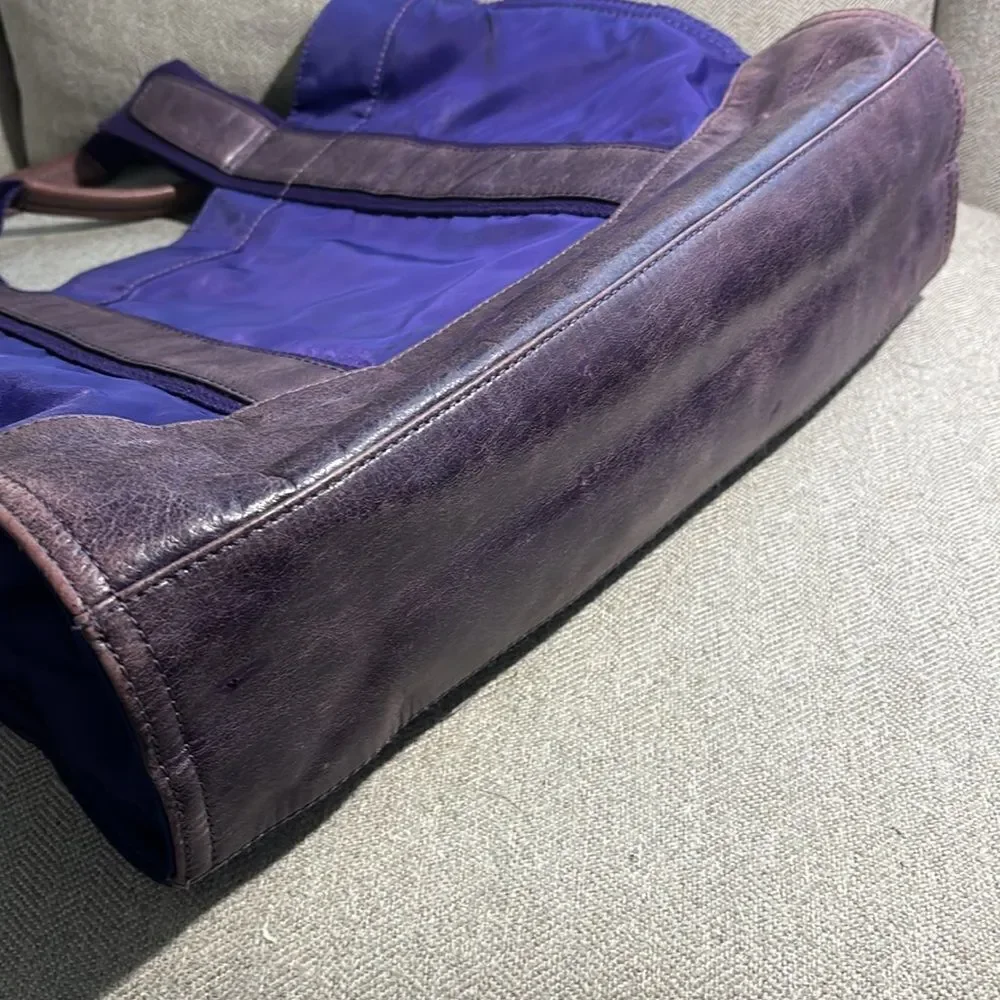 Tory Burch Ella  purple tote